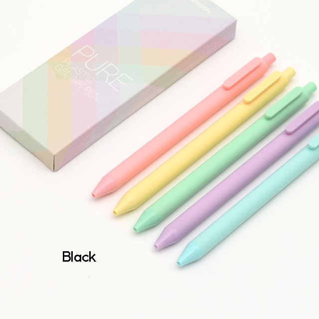 Bút Mực Gel Ngòi 0.5mm 5 Màu Tùy Chọn Dành Cho Học Sinh / Nhân Viên Văn Phòng