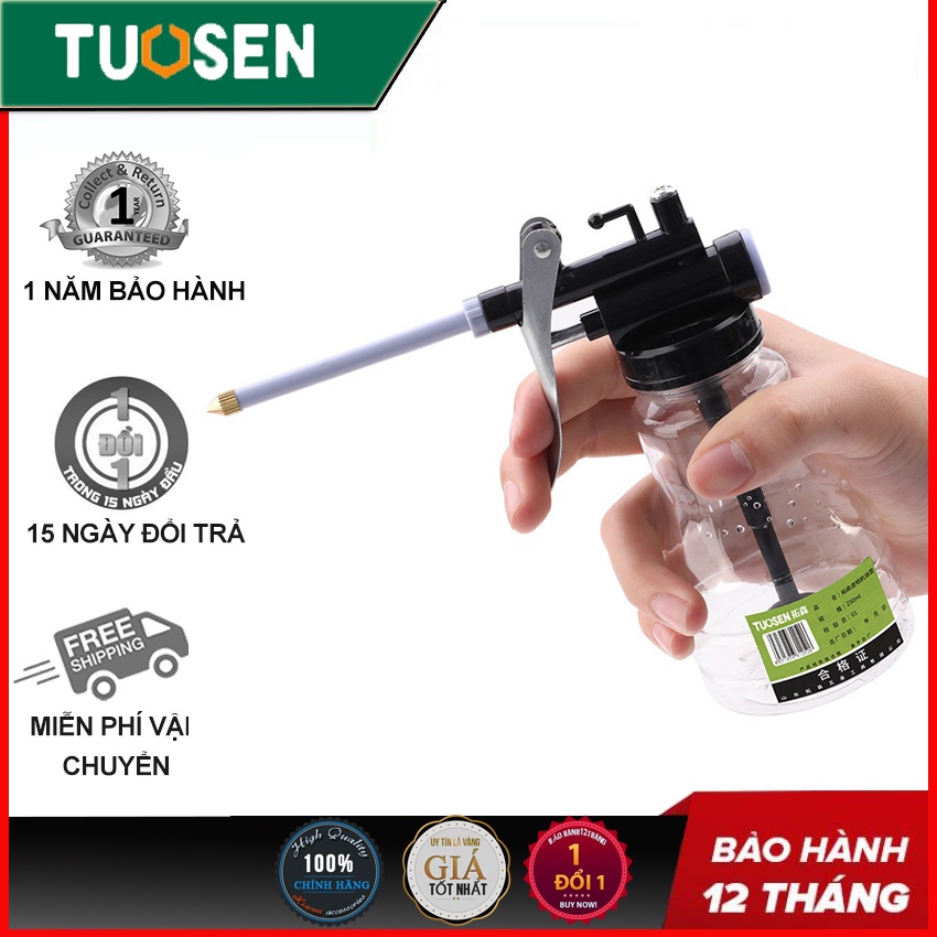 Bình bơm tra dầu máy, thiết bị bơm dầu, sung bơm dầu trong suốt - Một sản phẩm của TUOSEN