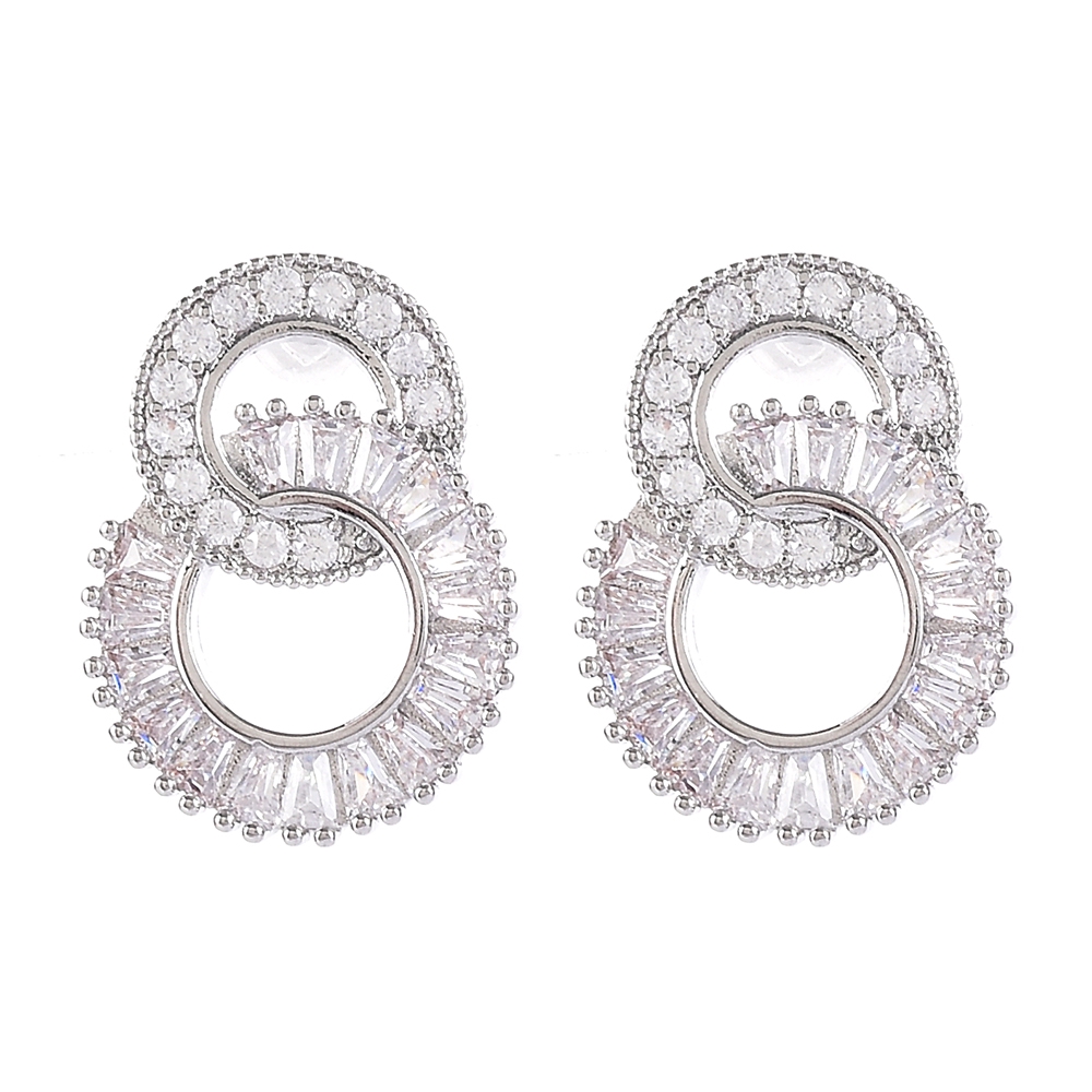 Khuyên tai hợp kim thiết kế thời trang kiểu dáng độc đáo