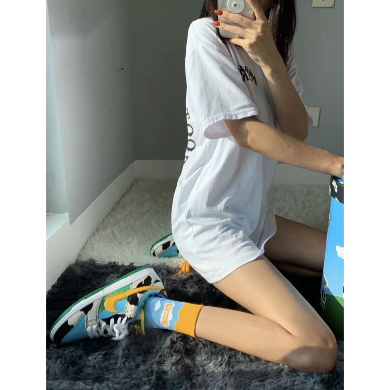 (Loli Store) Tất / Vớ cao cổ bò sữa - Phối cùng giày sneaker - Chất đẹp