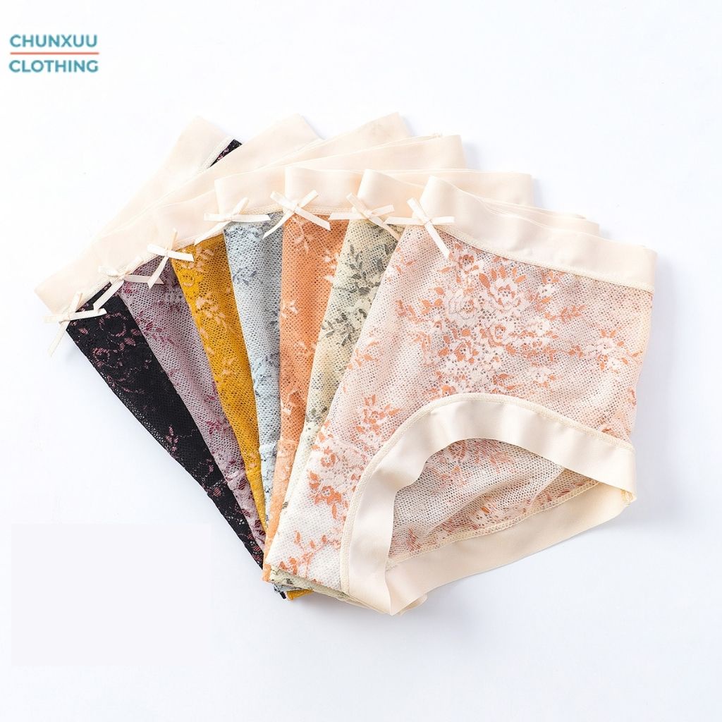 Quần lót ren hoa Chunxxu chất liệu cao cấp phối su lạnh thoáng khí - QC56