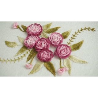 Sét chỉ thêu cotton + DVD thêu nổi 3D hiện đại