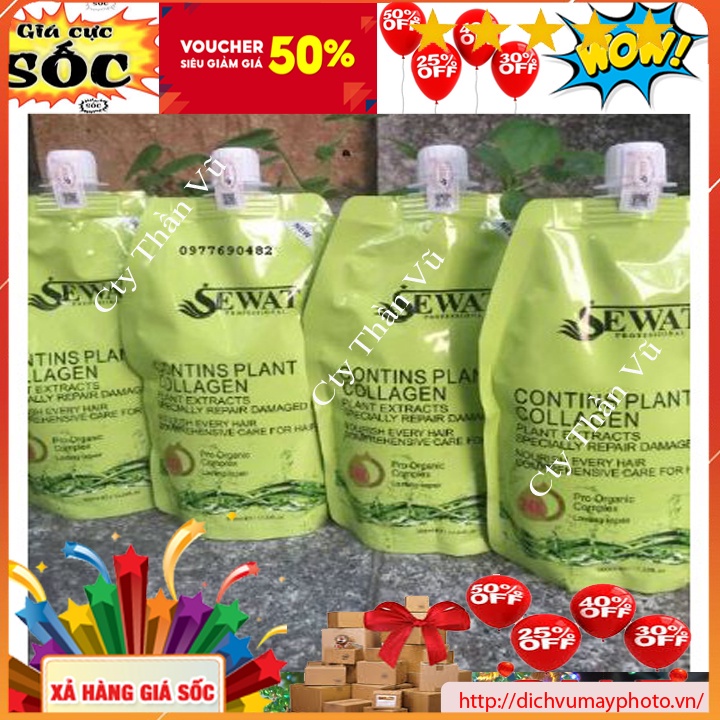 Hấp Phục Hồi Tóc Chiết Xuất Thực Vật Định Hình Tóc SEWAT