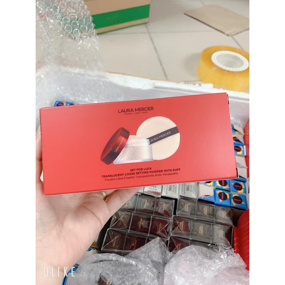 PHẤN BỘT LAURA MERCIER PHIÊN BẢN TẾT 2021 LIMITED EDITION NẮP ĐỎ 29G CHÍNH HÃNG - ĐẶC BIỆT CÓ KÈM FREE BÔNG PHỦ - 8173
