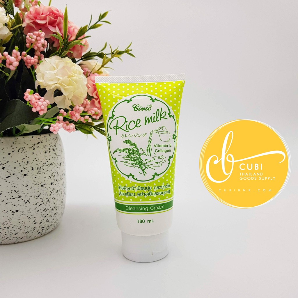 Sữa rửa mặt gạo non Civic Rice Milk 180ml