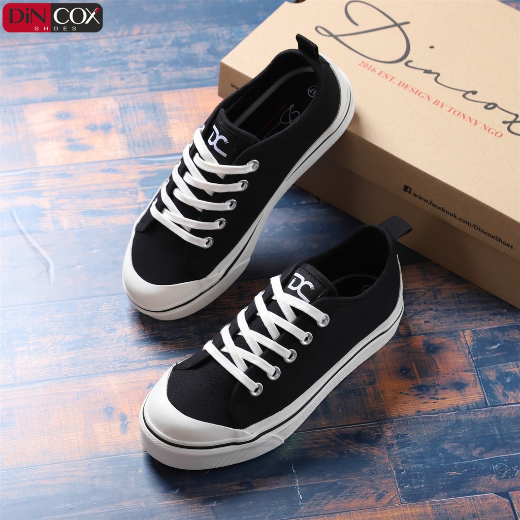 [COX] Giày Sneakers Dincox Nữ/Nam D31 BLACK CHÍNH HÃNG