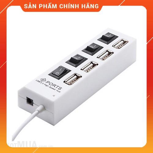 (Có sẵn) Bộ chia USB 2.0 1 ra 4 có công tắc