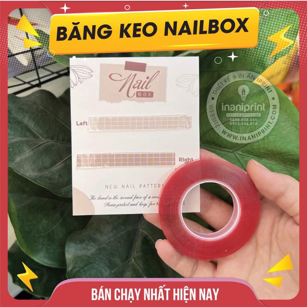 Băng keo dán fan mi, dán nailbox - băng keo trong 2 mặt