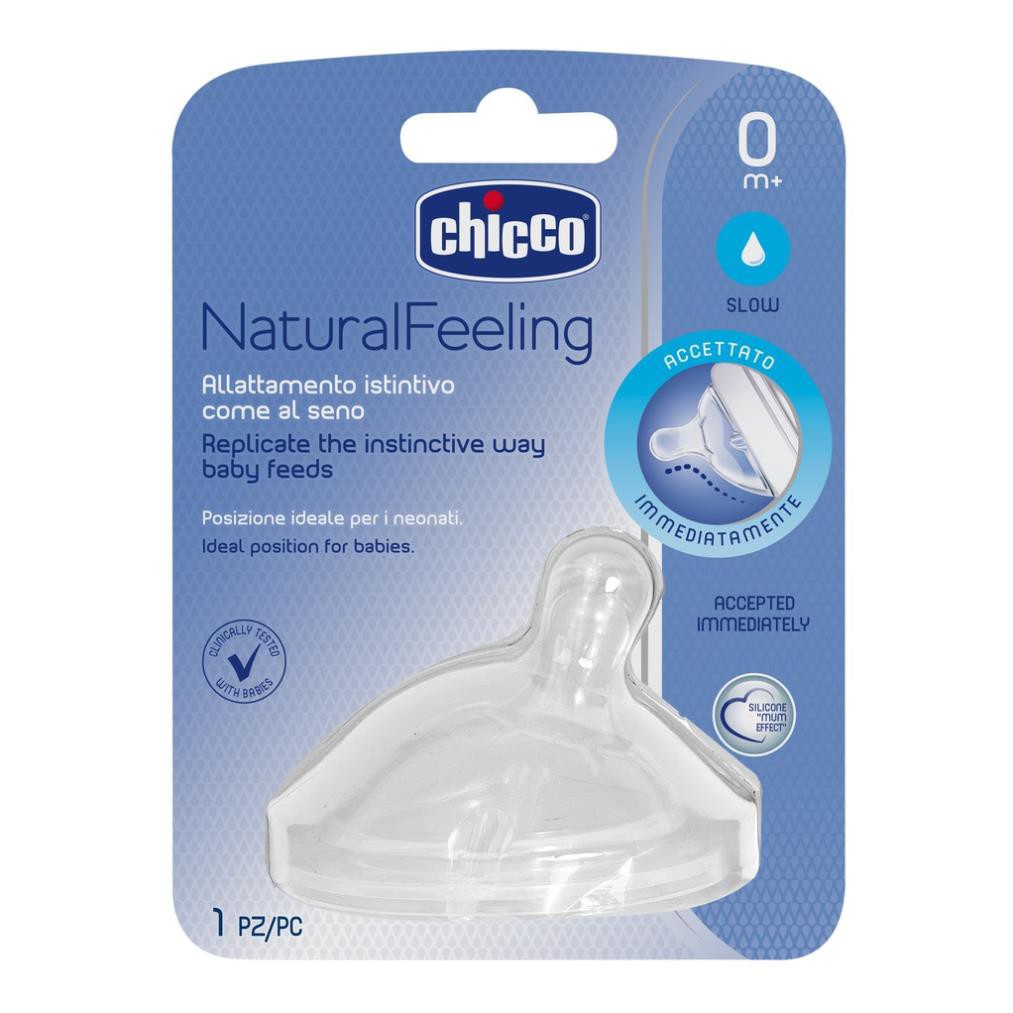 Núm ti thay thế cho bình sữa nghiêng Chicco Pisa Natural Feeling đủ size