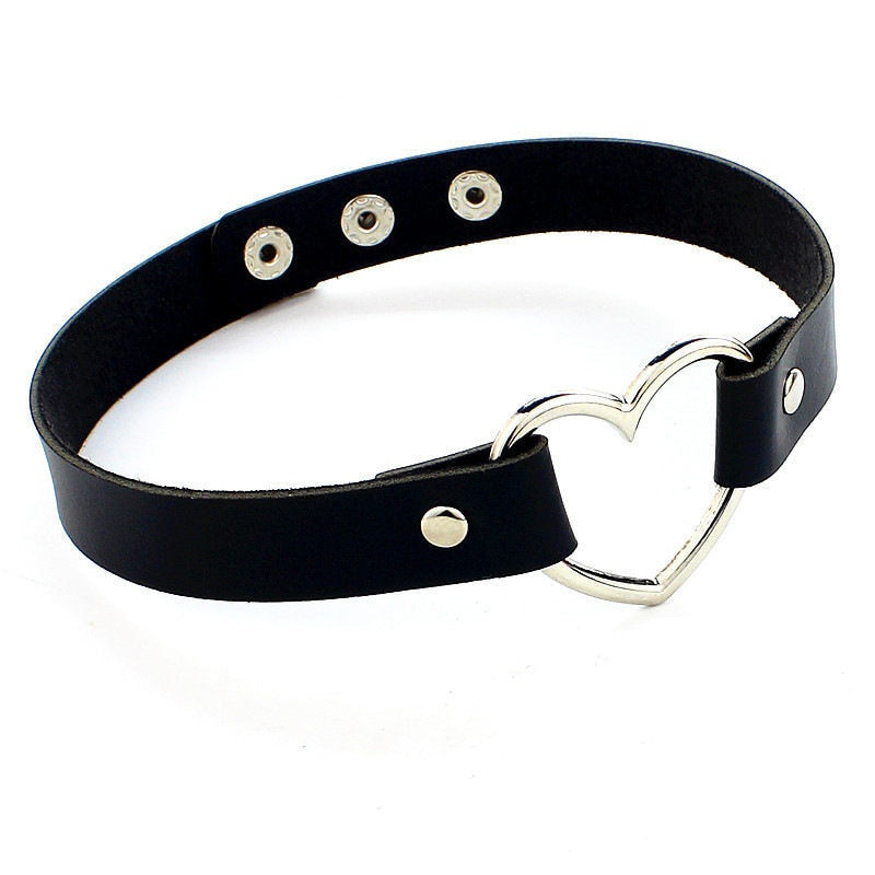 Vòng Cổ Choker Da Pu Phong Cách Gothic
