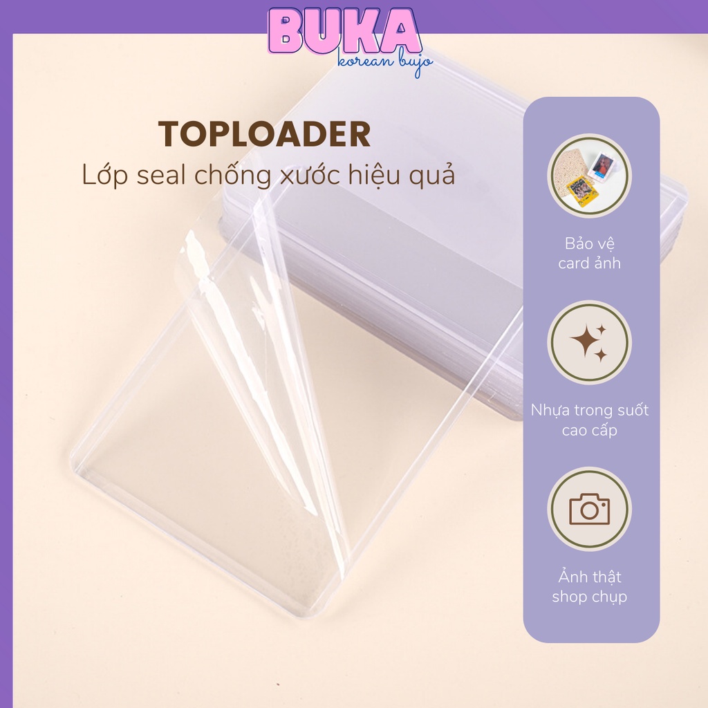 Toploader Buka kích thước A7 - B8 đựng card ảnh idol Kpop, đựng card Anime