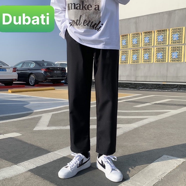 Quần baggy nam nữ Unisex ống rộng trơn - Kiểu quần Kaki Nam Nữ Ống Suông Basic Unisex Sành điệu mới - Dubati  fashon