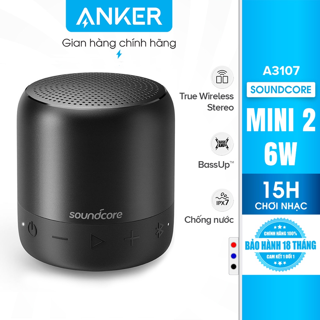 [Mã ELHACE giảm 4% đơn 300K] Loa bluetooth SoundCore Mini 2 6W (by ANKER) - A3107