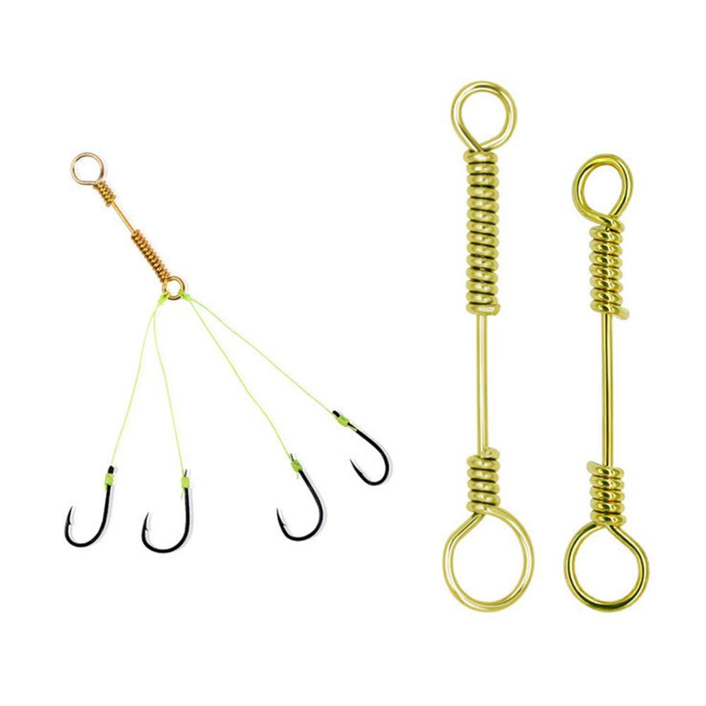 MYRONGVN Set 100 Móc Lò Xo Gắn Mồi Câu Cá Chuyên Dụng