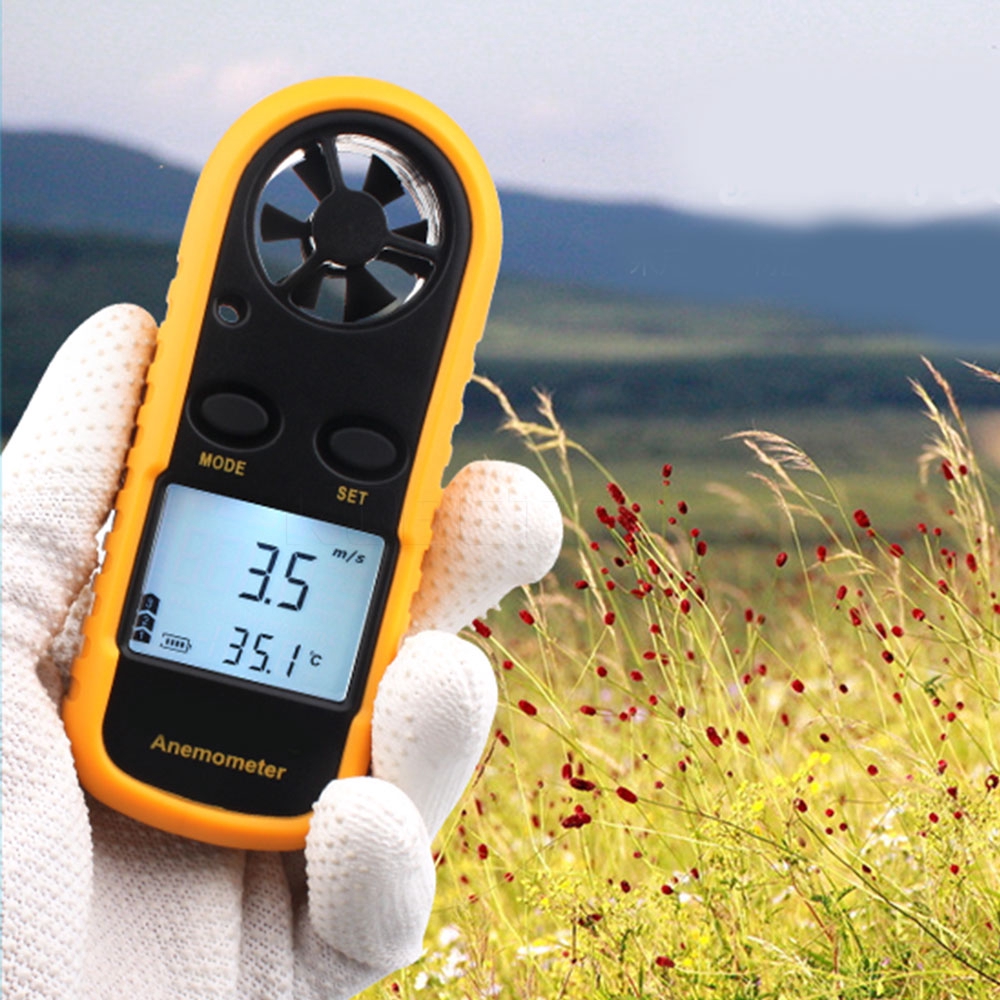 Máy đo vận tốc gió kỹ thuật số màn hình LCD GM816