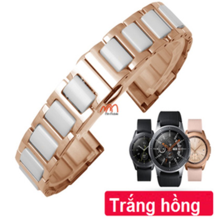 Dây đeo ceramic viền thép Samsung Galaxy Watch 46mm