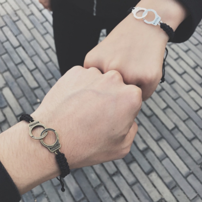 Vòng Đeo Tay Kiểu Hip-Hop Retro Cho Các Cặp Đôi