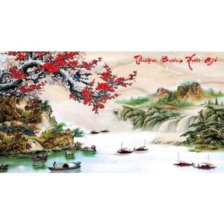 Tranh đính đá bức tranh phong cảnh đẹp