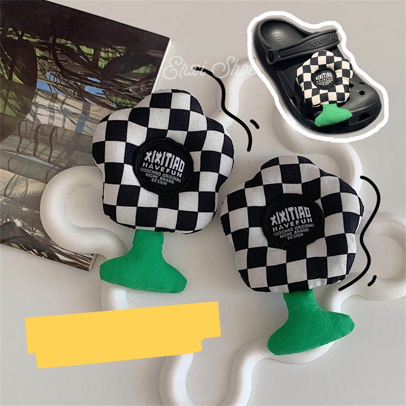 Oeggeo Nút Bấm Lỗ Giày Trang Trí Cần Thiết Cho Cửa Hàng Thiết Kế Hình Hoa Cúc Nhỏ Tháo Rời Được