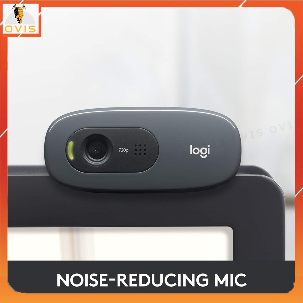 Logitech C270 - Webcam Máy Tính Video Trực Tuyến 720P, Tích Hợp Chống Ồn