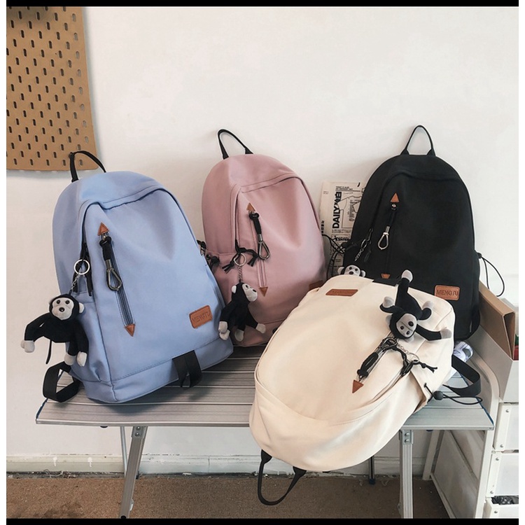 Balo ulzzang nam nữ đi học chống thấm kiểu dáng basic style Hàn Quốc LILA MENGTU24