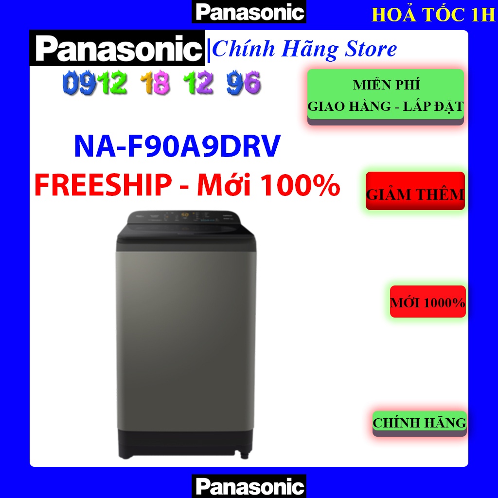 [Mã ELHAMS5 giảm 6% đơn 300K] [PANASONIC F90A9DRV] Máy giặt Panasonic 9Kg NA-F90A9DRV