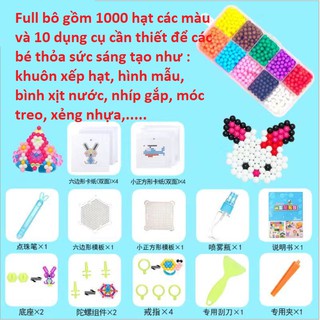 Bộ Đồ Chơi Đính Hạt Ma Thuật Thần Kỳ, Đồ Chơi Tự Làm, Kích Thích Sáng Tạo Cho Bé