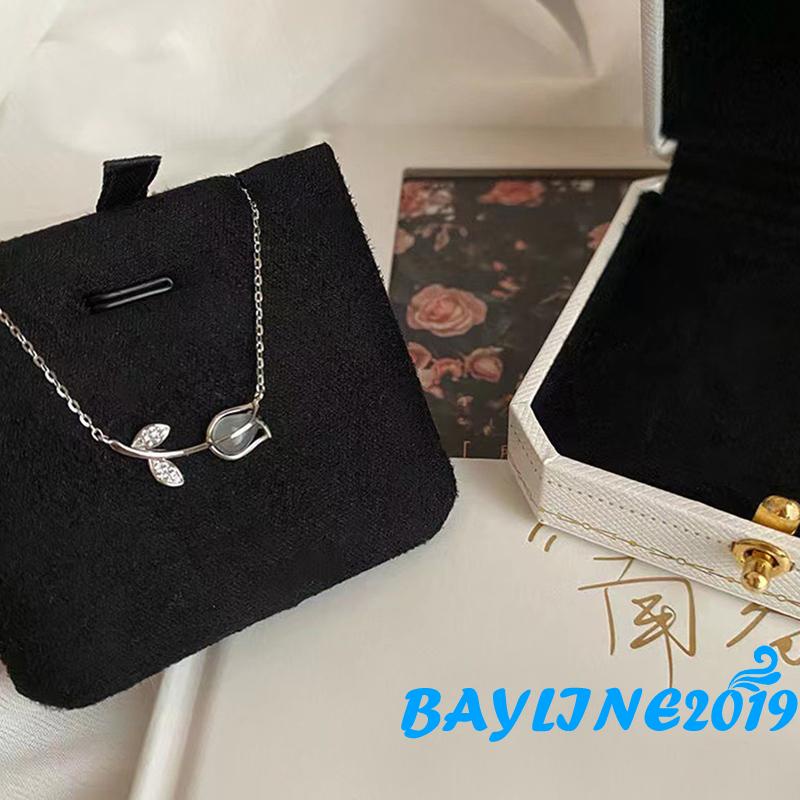 Vòng cổ Mặt Hoa Tulip Thời Trang Sang Trọng Cho Nữ