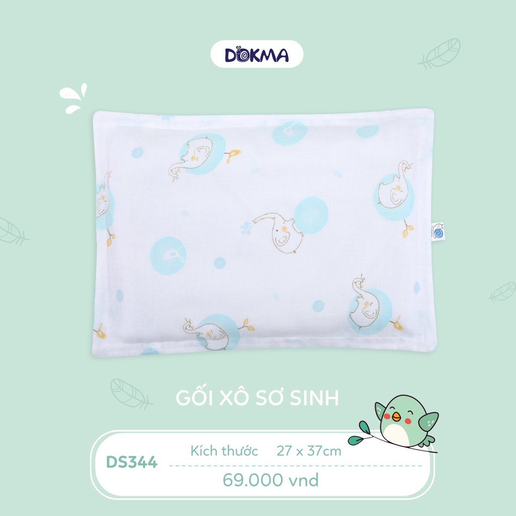 Gối xô sơ sinh ruột bông Dokma cho bé