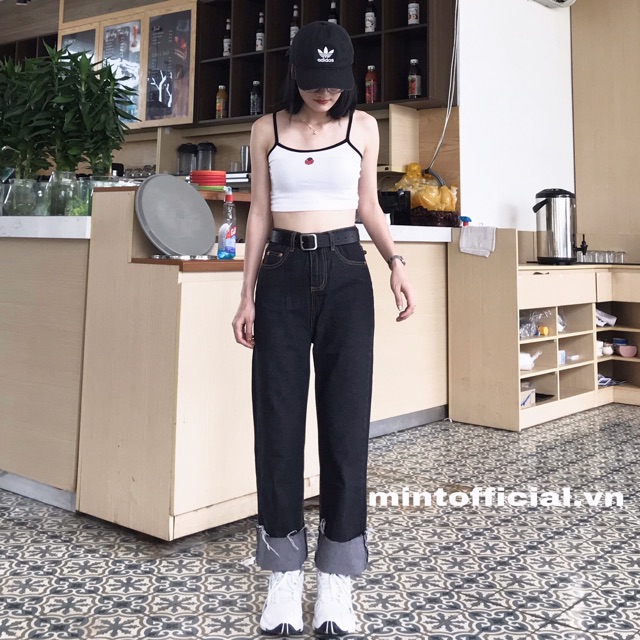 Quần jeans suông đen xám | BigBuy360 - bigbuy360.vn