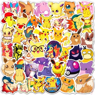 ❉ Hình Dán Pokemon Go - Series 07 Q Kawaii ❉ Bộ 50 Miếng Dán Hình Anime Thời Trang Trang Trí Vali Laptop Ván Trượt