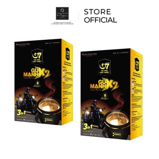 Combo 2 hộp cà phê sữa hòa tan g7 3in1 gu mạnh x2 - hộp 12 gói - trung nguyên legend