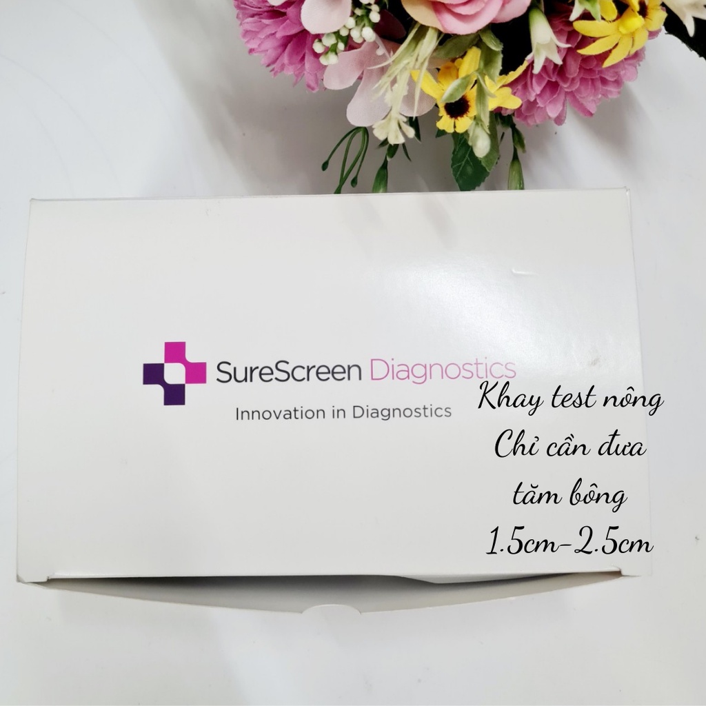 Khay Xét Nghiệm Kháng Nguyên Sars-Cov-2 Surescreen Diagnostics Anh được bộ y tế cấp phép, test nông không đau