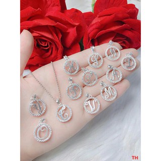DÂY CHUYỀN BẠC TA MẶT CHỮ CÁI