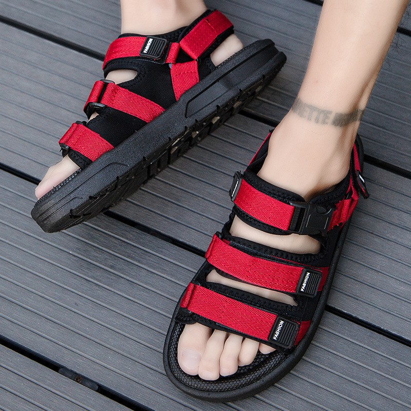 Dép Sandal Nam 3 Quai Dán Unisex Cao Cấp