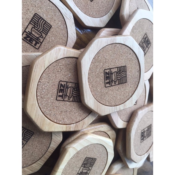 HCM | Lót ly gỗ tròn vác góc / lót ly gỗ  LUXI DECOR HCM