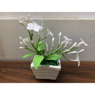 Hoa lài thái bonsai đất sét size mini