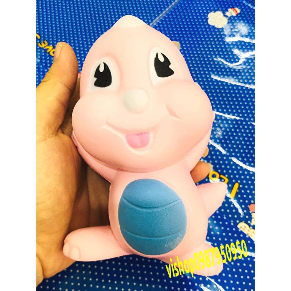 SQUISHY BÉ KHỦNG LONG HỒNG (thaolinh950)