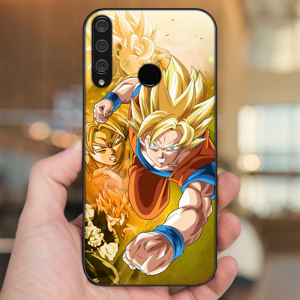 Ốp lưng Huawei Y6P viền đen in hình Goku Dragon Ball