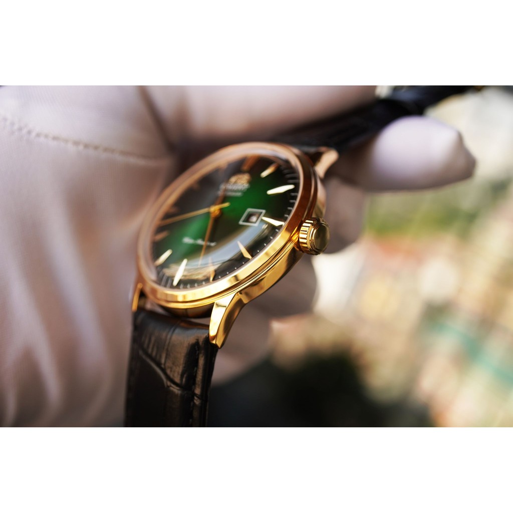 Đồng hồ nam Orie Bambino Gen 1 FAC00002W0 mặt xanh, bạc. đỏ case 40.5mm. 3atm