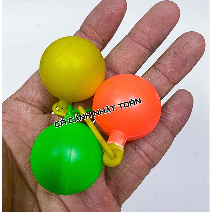 PHAO BƠM NHỰA  MÀU CÓ BI BAO ĐỘNG CÓ CÂU CÁ, CÂU SÔNG (1 PHAO)