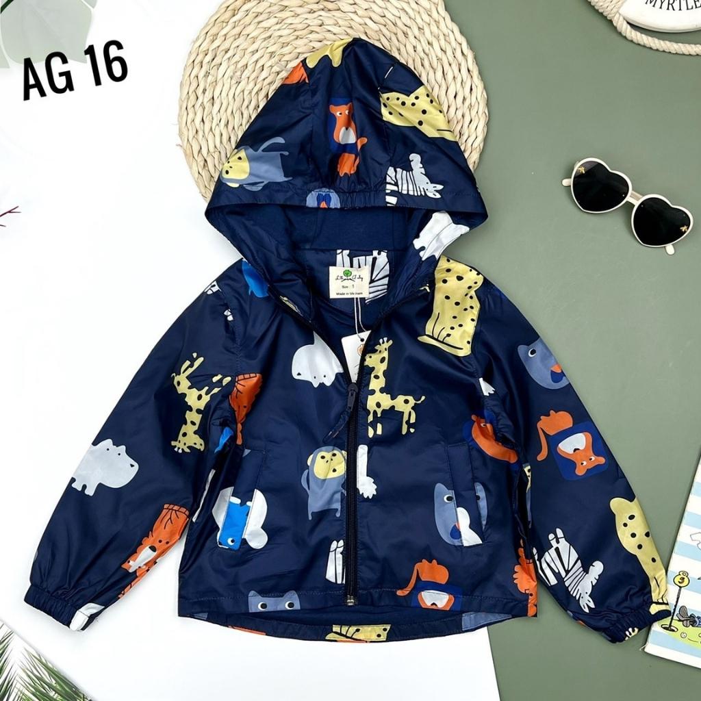 Áo khoác bé trai, áo khoác trẻ em bé trai, chất dày dặn 2 lớp, size 6-10 tuổi - SUNKIDS