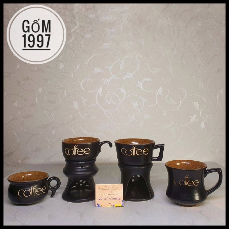Ly Cafe - Đèn Nến Xông Tinh Dầu - Gốm Sứ Bát Tràng.