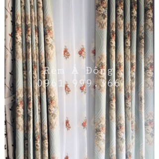 HN_Rèm vải hoa nổi 4D siêu xinh