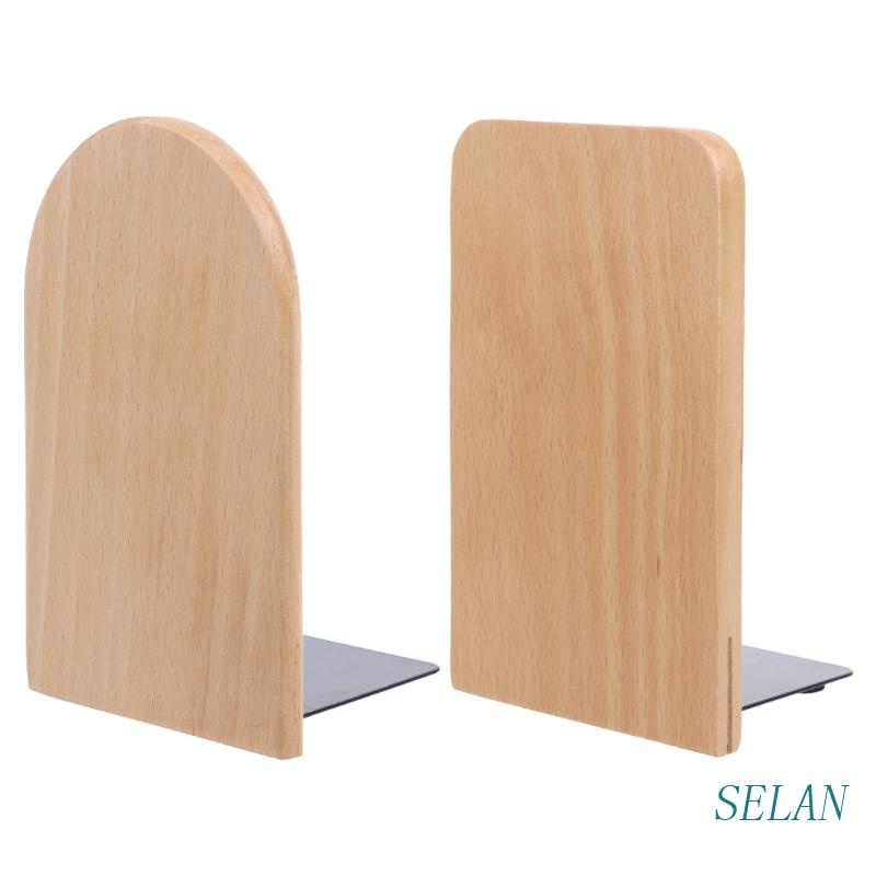 Giá Đỡ Đầu Sách Để Bàn Bằng Gỗ Tự Nhiên Chống Trượt Sắp Xếp Gọn Gàng