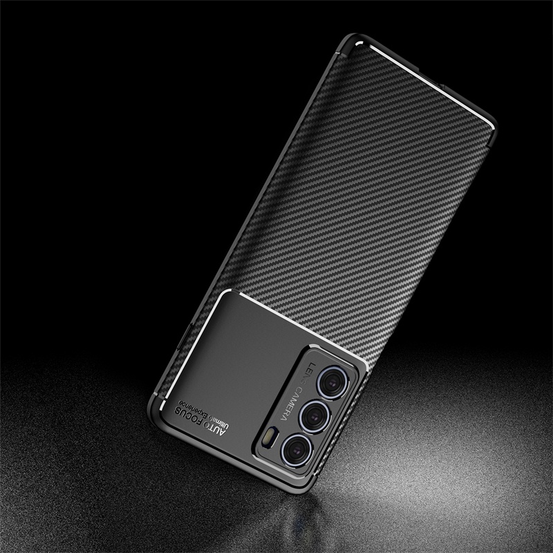 Ốp Điện Thoại TPU Mềm Sợi Carbon Chống Sốc Cho Motorola Moto Edge X30 S30 20 Lite 20 Fusion 20 Pro