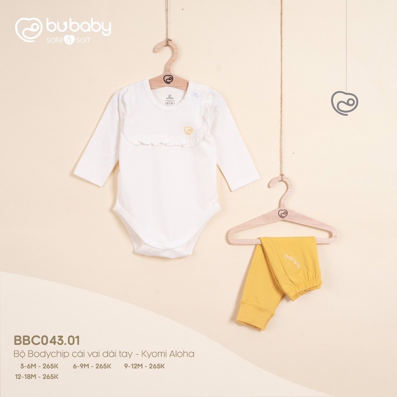 Bu sale up to 50%Bubaby! Bộ Body chip dài tay quần dài- Kyomi Aloha!
