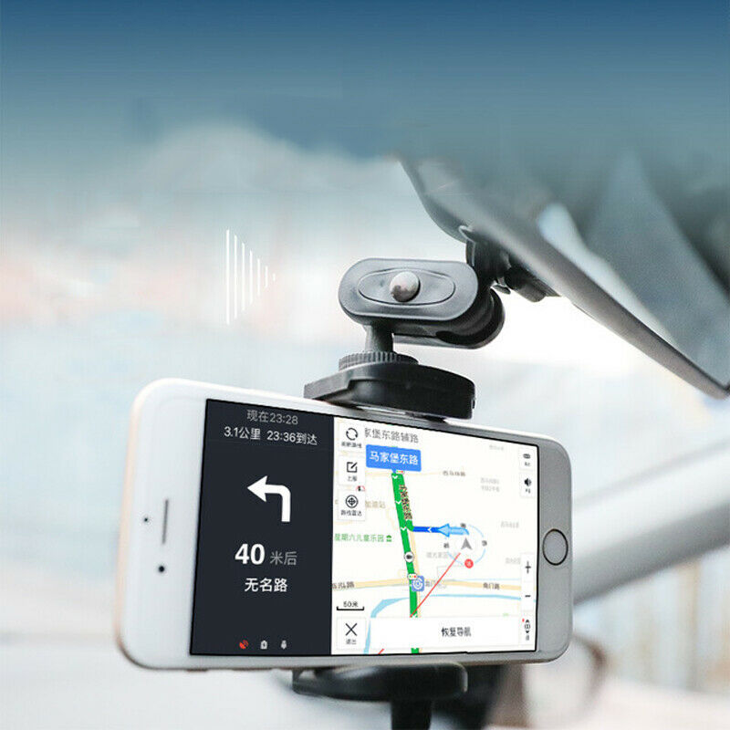 Car Rearview Mirror Mount Universal Car Phone Holder 360° Rotating Phone Cradle For Smartphones GPS Bracket