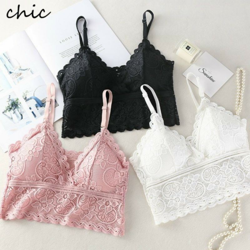 Hàng CHUẨN ĐẸP.  Áo Bra Ren 2 Dây ( Mã 2023 ) Jessica Shop