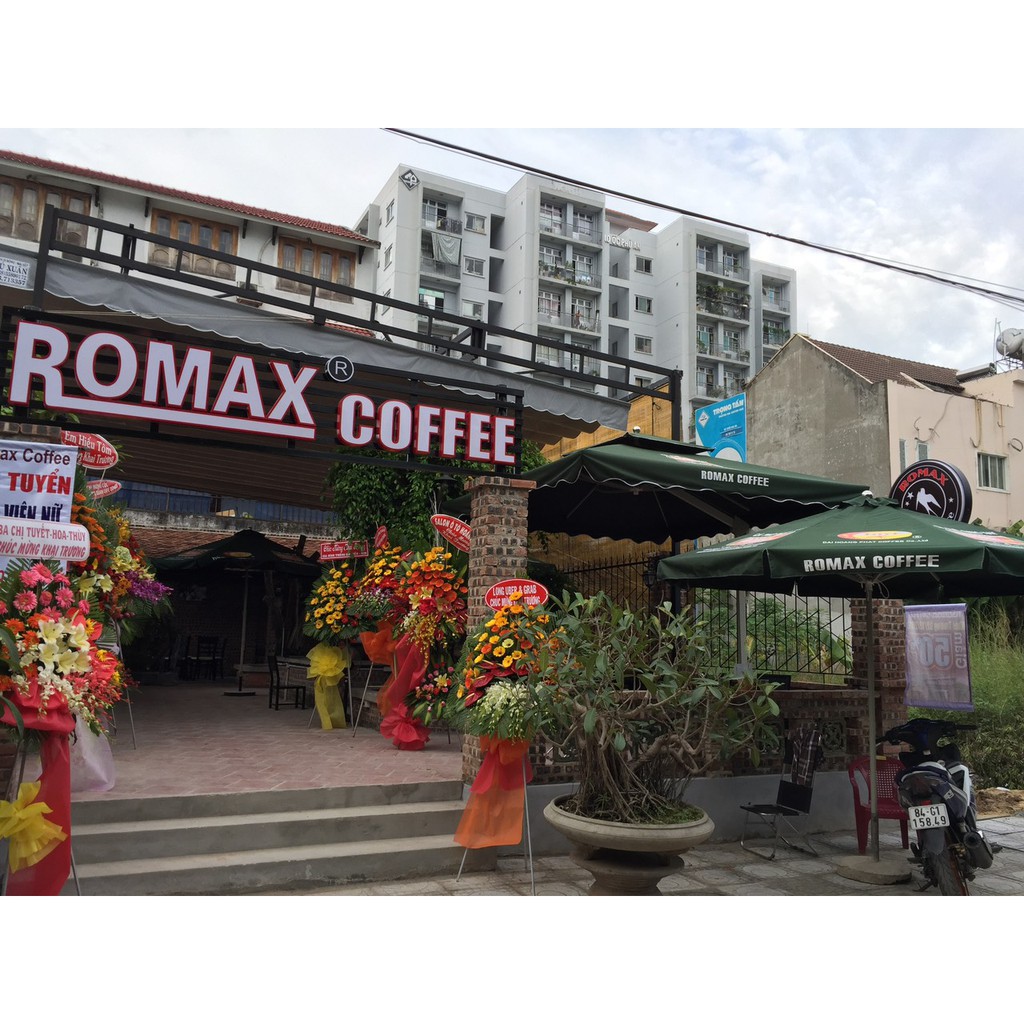 Cà phê hạt rang mộc ROMAX H2 Arabica Robusta 500gr - Romax Coffee (dùng pha máy)